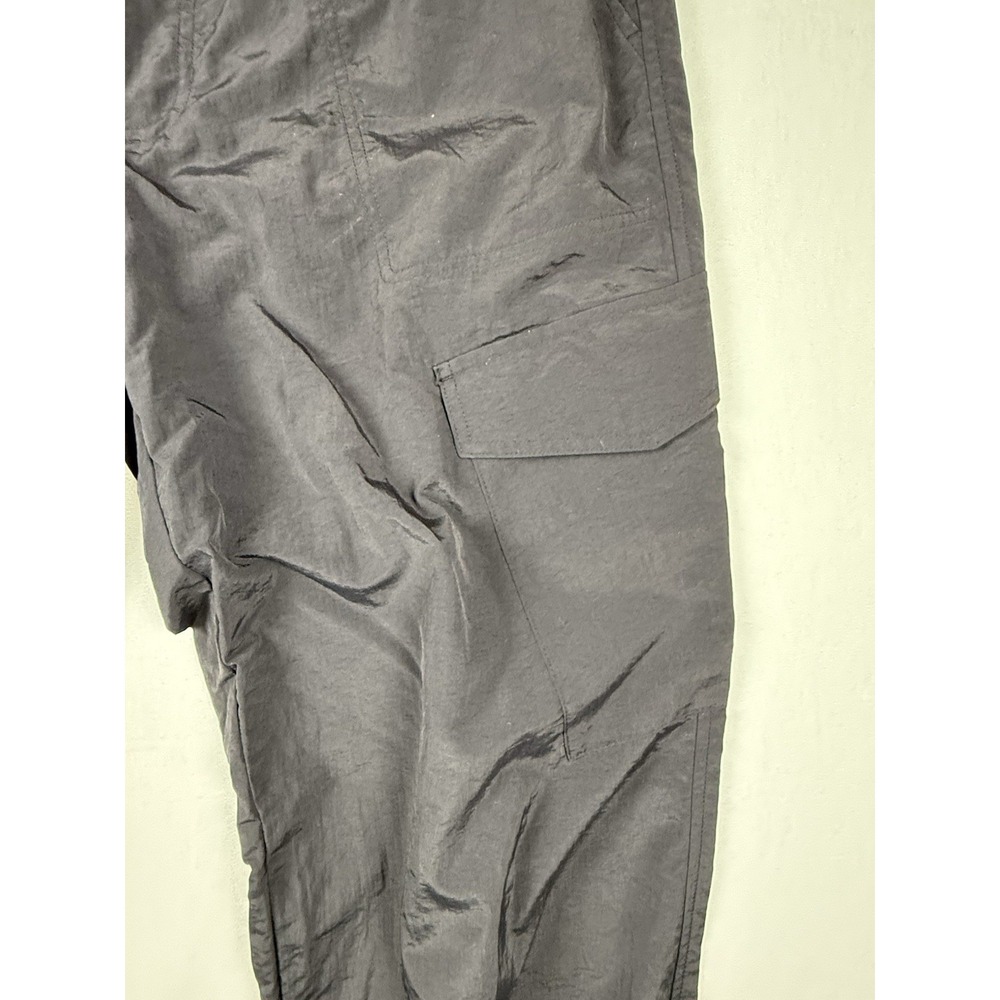 Old Navy Quick Dry Pants Women‎ L Black High Rise Cargo Joggers Balloon Nylon - Picture 4 of 13